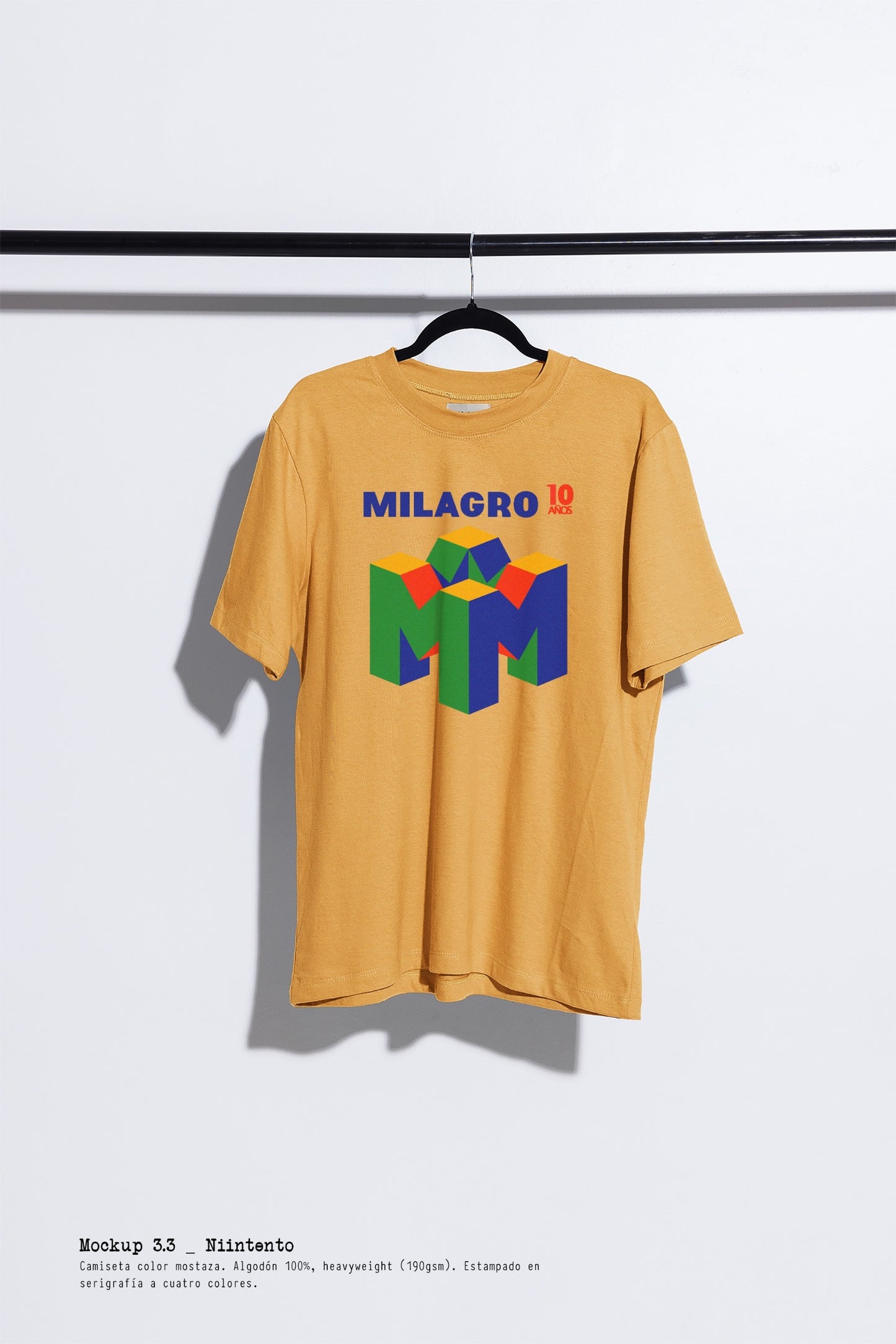 Camiseta Niintento Mostaza