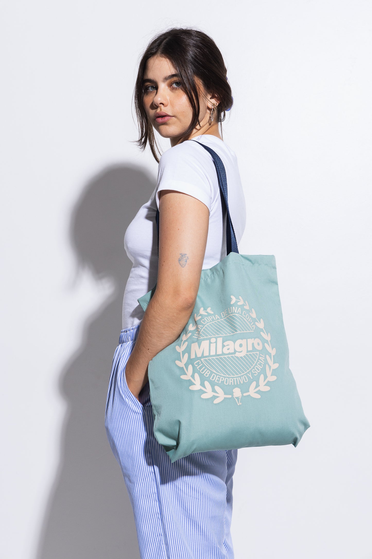 "Club Deportivo y Social" Totebag Salvia