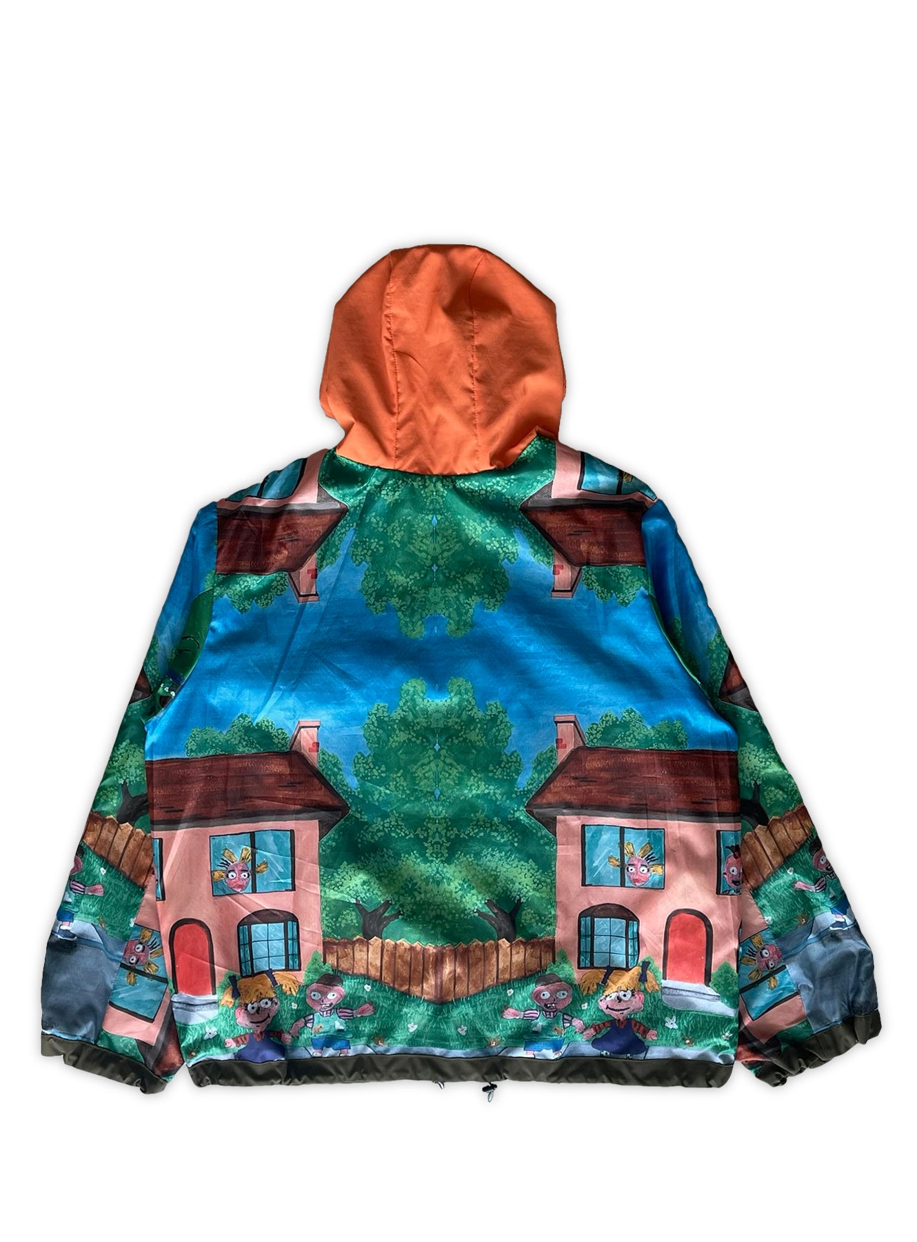 Rain Jacket Reversible Mundos Paralelos Milagro x Pastel