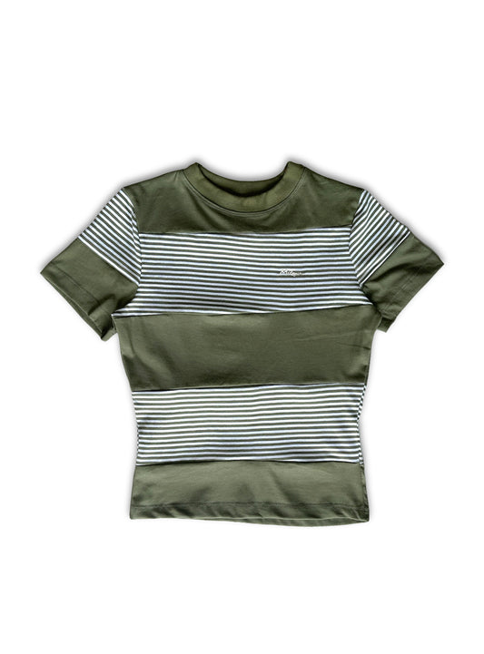 Fitted Tee Rayas-block "Linsday Weir"