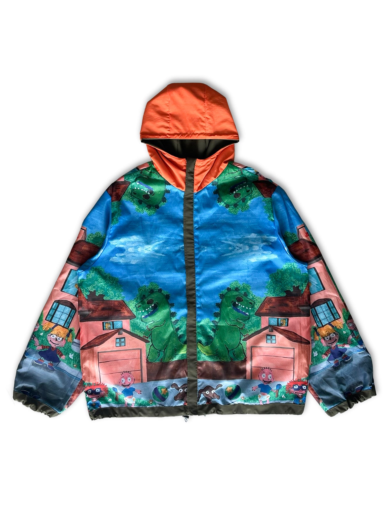 Rain Jacket Reversible Mundos Paralelos Milagro x Pastel