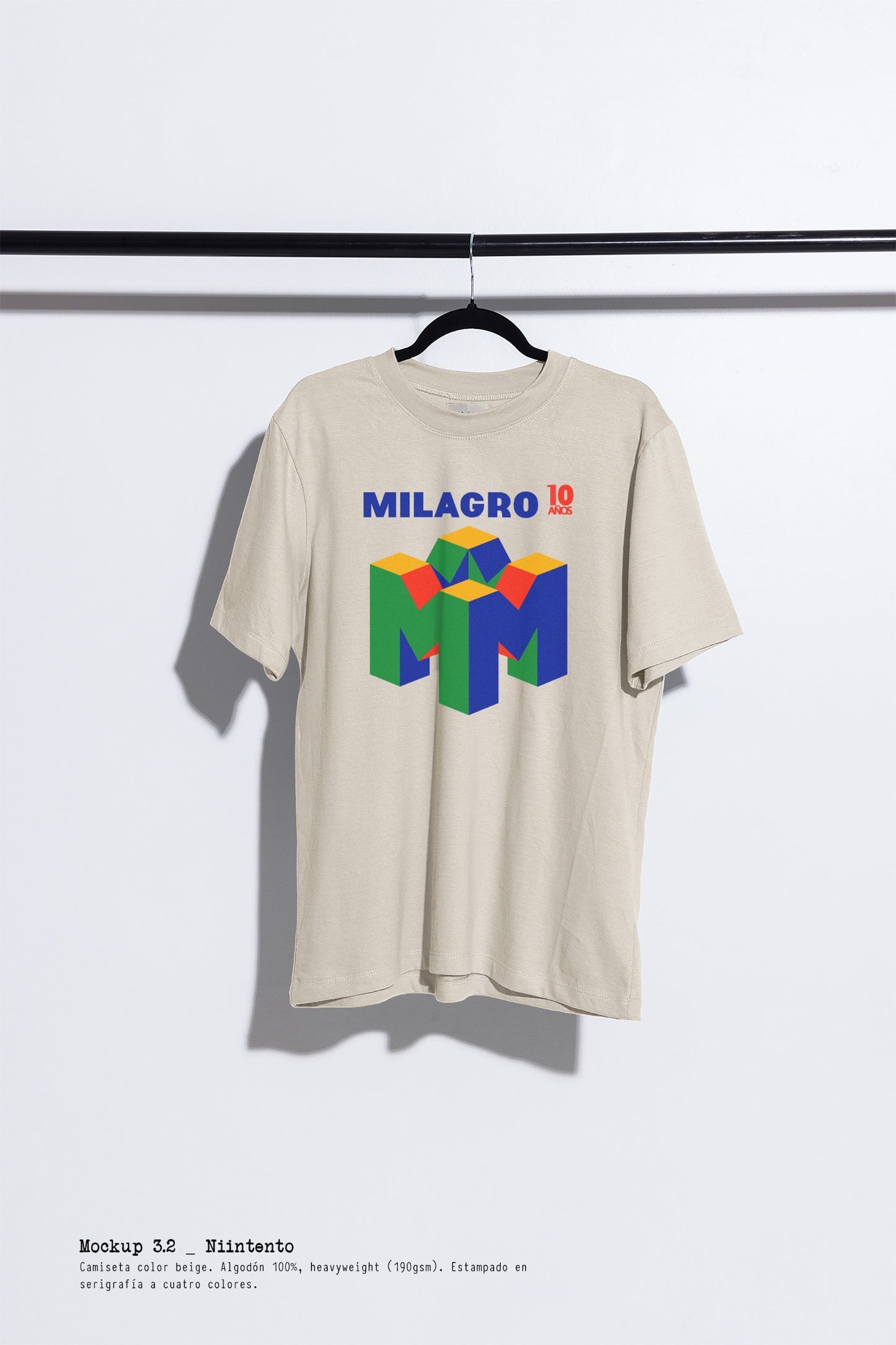 Camiseta Niintento Beige