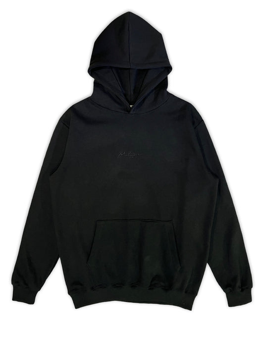 Hoodie Basic Black on Black